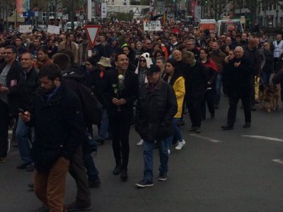 В Брюсселе три тысячи человек открыли «Марш против террора и ненависти»