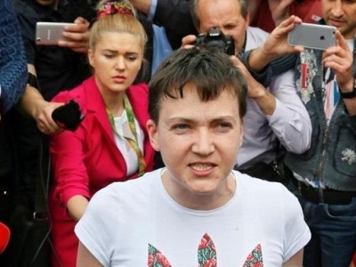 Савченко отказалась благодарить Путина за свое помилование