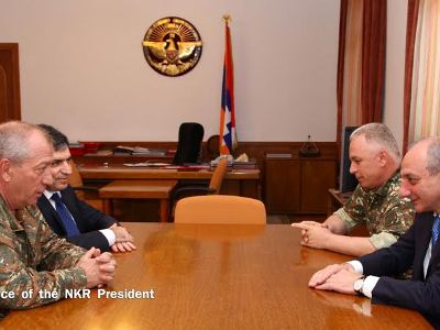 Президент НКР принял заместителя начальника ГШ ВС Армении