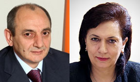 Karabakh President discussed Armenia-Artsakh-Diaspora ties with Hranush Hakobyan