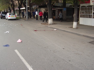 Old man run over in Yerevan (photo)