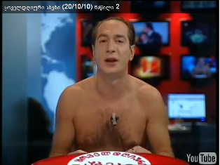 Georgian TV hosts show takes Saakashvili’s lead (video)