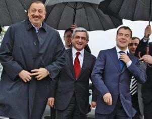 Ռուսաստանի նախագահը ժամանել է Աստրախան` հանդիպելու Սերժ Սարգսյանի եւ Իլհամ Ալիեւ