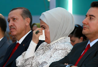 Erdogan moved to tears