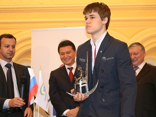 Шахматный Оскар за 2009 год получил Магнус Карлсен