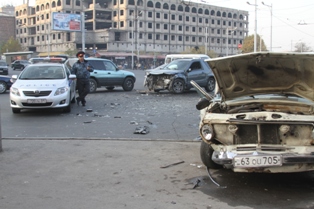 Traffic collision in Yerevan, 4 hospitalized (photos, video)