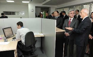 Armenian President visits Synergy business center