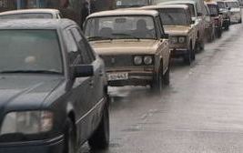 Гюмрийские автолюбители продолжают акции протеста