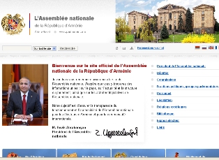 Armenian Parliament to get French website