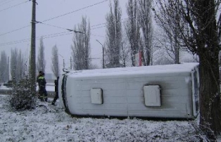 RAF overturns on Yerevan-Yeraskh highway