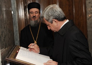 Президент Армении встретился с Патриархом Сербии и представителями армянской общ