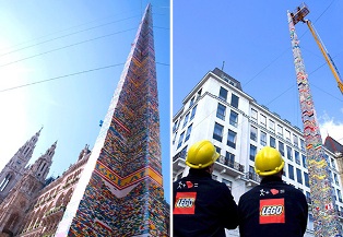 Мировой рекорд: Самая высокая в мире башня из Lego (видео)