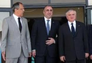 Հայաստանի, Ռուսաստանի եւ Ադրբեջանի ԱԳ նախարարները հանդիպել են Մոսկվայում