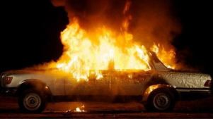 Porsche burns to the ground in Armenia’s town