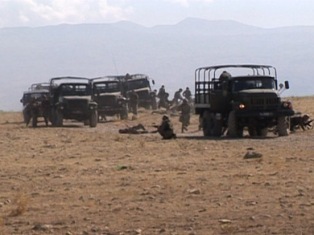 Armenian peace keepers conduct exercises