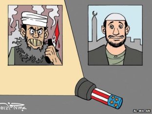 Египетская газета ответила на карикатуры французов кампанией «Карикатуры борются