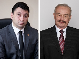 Armenian Parliament vice chair converses with colleague from Czech Senate