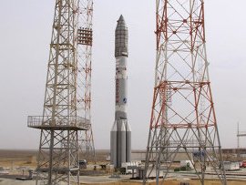 С Байконура стартовала ракета «Протон-М» со спутником связи