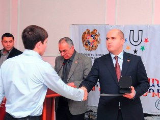 Պարգեւատրվեցին 13-րդ հանրապետական ուսանողական խաղերի լավագույն ուսանող-մարզիկներ