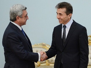 Armenia’s president receives Georgia’s PM (PHOTO)