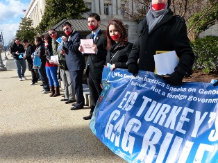 Armenian Americans protest against hate crimes in Turkey