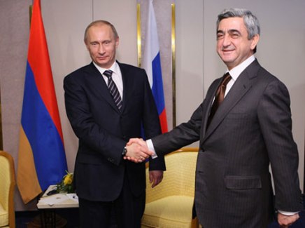 Sargsyan and Putin note positive dynamic in Armenia-Russia cooperation