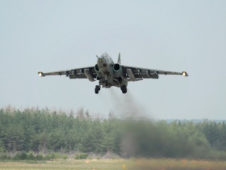 В Краснодарском крае потерпел крушение военный самолет Су-25