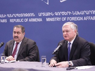 Nalbandian: Iraq FM’s Armenia visit will give new impulse to cooperation