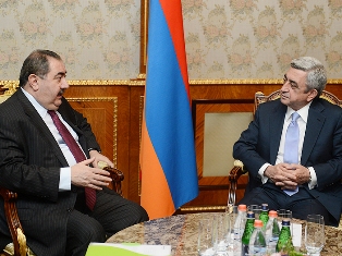 Սերժ Սարգսյանն ընդունել է Իրաքի արտգործնախարարին (ֆոտո)
