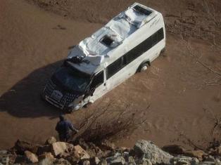 Թուրքիայում միկրոավտոբուսը գլորվել է ձորը (ֆոտո)