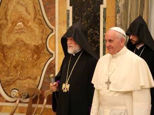 Pope Francis to Aram I: Armenian people had history of trials and sufferings (PH