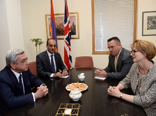 Armenia President visits UK Embassy (PHOTO)