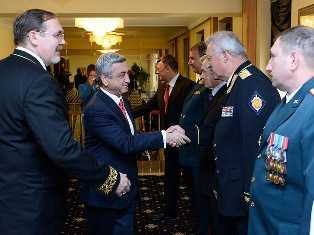 Armenia President visits Russia embassy on National Day
