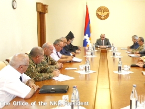 Karabakh President discusses domestic and foreign policy