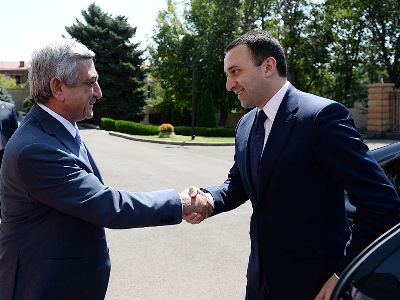 Sargsyan and Garibashvili discussed Armenian-Georgian relations (PHOTOS)
