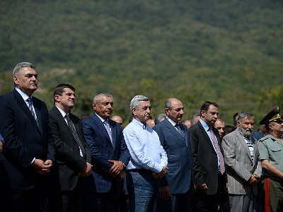 Սերժ Սարգսյանն Արցախում է. նա Շուշիի ամրոցում ներկա կլինի «Կրակե օղակ» օպերային