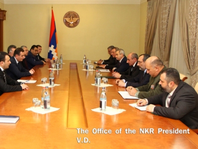 Արցախի նախագահն ընդունել է Հայաստանի խորհրդարանականներին (ֆոտո)