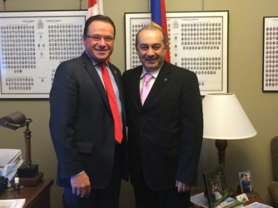 Armenia parliament speaker to visit Canada