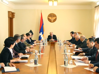 Karabakh’s Sahakyan meets with Armenia presidential chief of staff