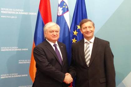 Armenia and Slovenia FMs discuss bilateral relations