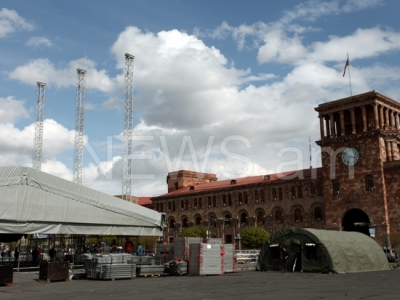 Հանրապետության հրապարակում սկսել են պատրաստվել System Of A Down-ի համերգին