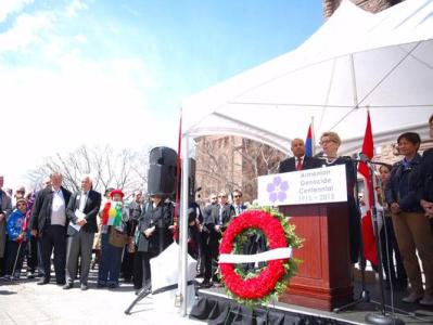 Canadian politician: Armenian Genocide was a dark moment in human history