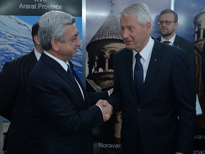 Armenia’s Sargsyan and CoE head discuss Karabakh issue