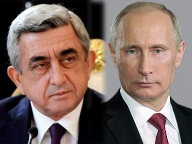 Владимир Путин обсудит с Сержем Саргсяном сотрудничество РФ и Армении