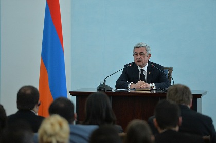 Sargsyan: Peril of genocides and crimes against humanity still exists (PHOTOS)