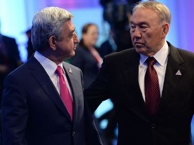 Սերժ Սարգսյանը շնորհավորել է Նազարբաեւին