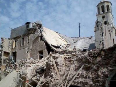 Militants shell Armenian church in Syria