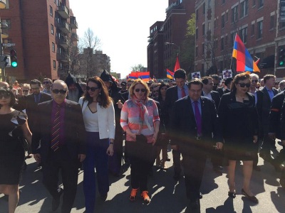 Thousands march in Montreal to mark Armenian Genocide Centennial