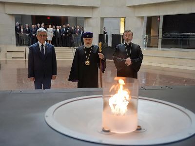 Karekin II arrives in Diocese of Armenian Church of America