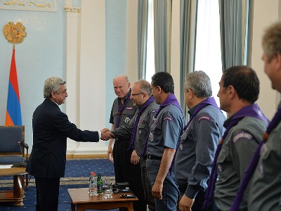 Armenia President: Azerbaijan passes up scout events (PHOTOS)